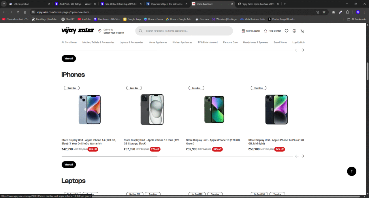 Vijay Sales Open Box Sale 2025
