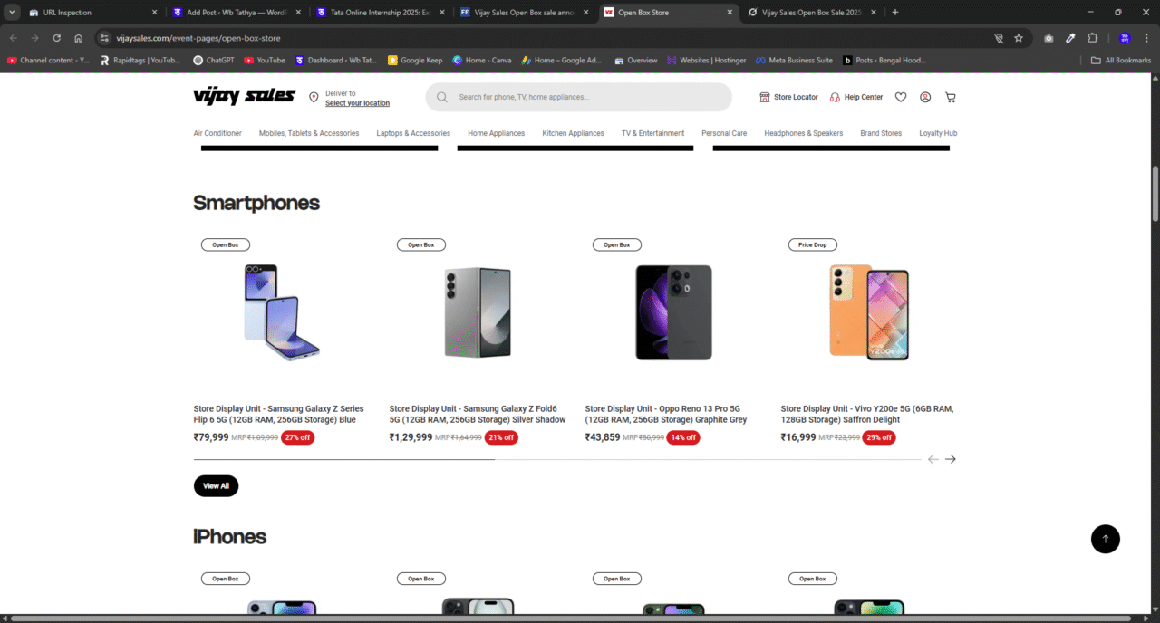 Vijay Sales Open Box Sale 2025