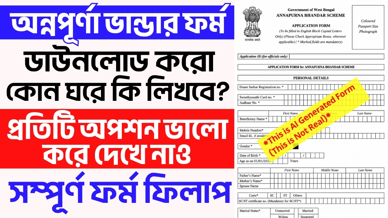 Annapurna Bhandar Form Download 2026